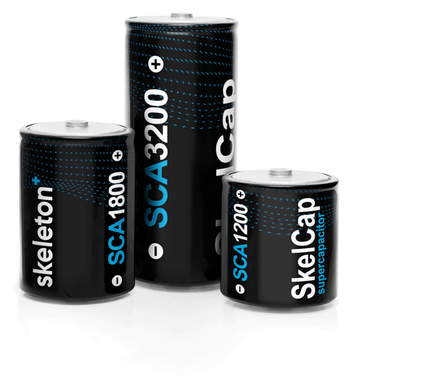 SkelCap SCA supercapacitors